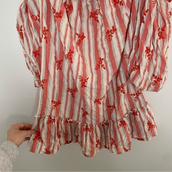 Misa Los Angeles coral floral acel off the shoulder mini dress - Picture 4 of 9